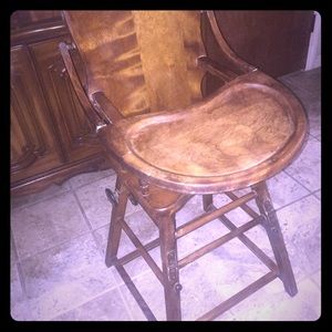 Beautiful antique highchair